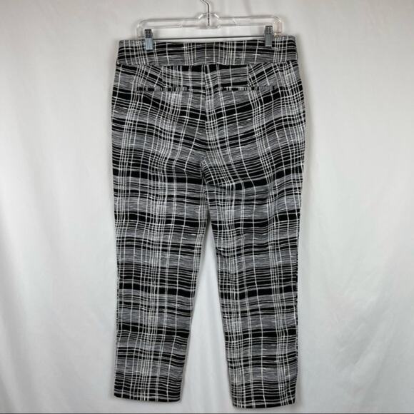 Loft Black White Ankle Pants Size 8 - Picture 4 of 9